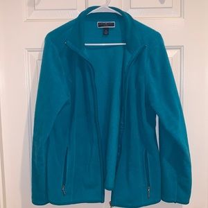 Karen Scott Fleece Jacket in Teal